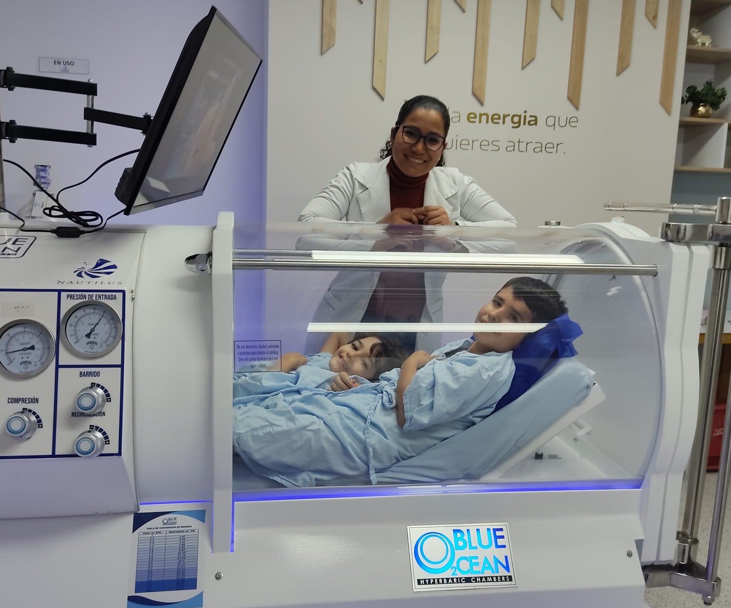 Imagen Terapia Hiperbárica en funcionamiento